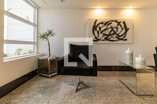 Área comum - Hall de entrada de apartamento para alugar com 2 quartos, 60m² em Itaim Bibi, São Paulo