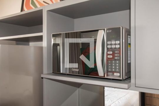 Cozinha de kitnet/studio à venda com 1 quarto, 21m² em Vila Clementino, São Paulo