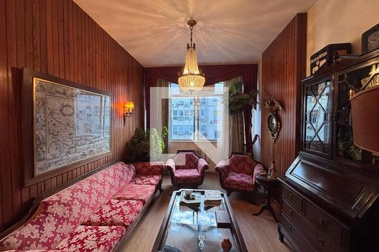 Sala de apartamento à venda com 3 quartos, 130m² em Copacabana, Rio de Janeiro