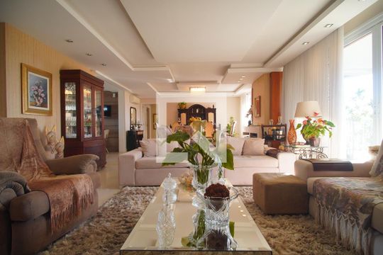 Sala de apartamento à venda com 2 quartos, 193m² em Morro do Espelho, São Leopoldo