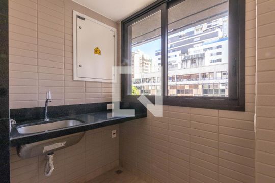 Área de Serviço de apartamento à venda com 3 quartos, 108m² em Lourdes, Belo Horizonte