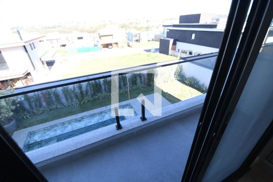 Quarto Suíte 4 - Sacada de casa de condomínio à venda com 5 quartos, 420m² em Parque Imperador, Campinas