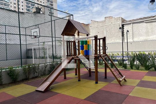 Área comum - Playground de apartamento para alugar com 1 quarto, 37m² em Barra Funda, São Paulo