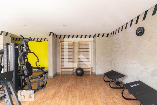 Área Comum - Academia de apartamento à venda com 1 quarto, 33m² em Vila Pierina, São Paulo