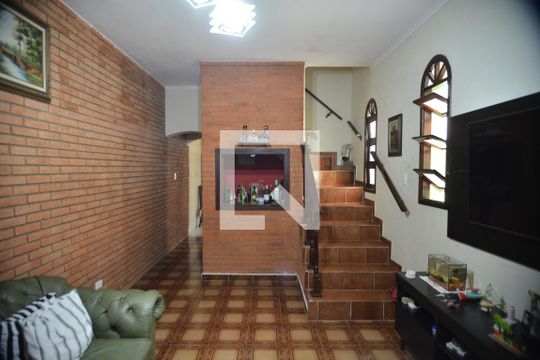 Sala de casa à venda com 3 quartos, 125m² em Vila Valparaíso, Santo André
