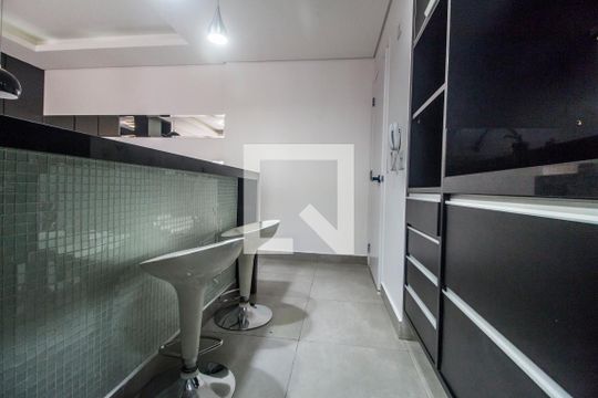 Cozinha de apartamento à venda com 1 quarto, 51m² em Alphaville Conde Ii, Barueri