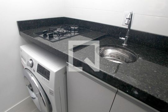 Cozinha de apartamento para alugar com 1 quarto, 30m² em Centro Histórico, Porto Alegre