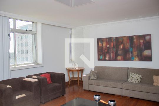 Sala1 de apartamento à venda com 5 quartos, 372m² em Serra, Belo Horizonte