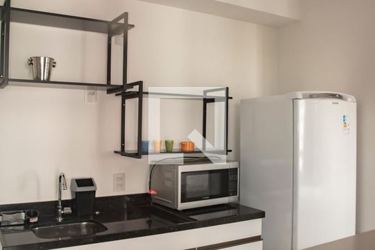 Cozinha de apartamento à venda com 1 quarto, 30m² em Mirandópolis, São Paulo