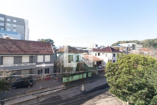 Vista da Suíte de apartamento à venda com 2 quartos, 63m² em Azenha, Porto Alegre