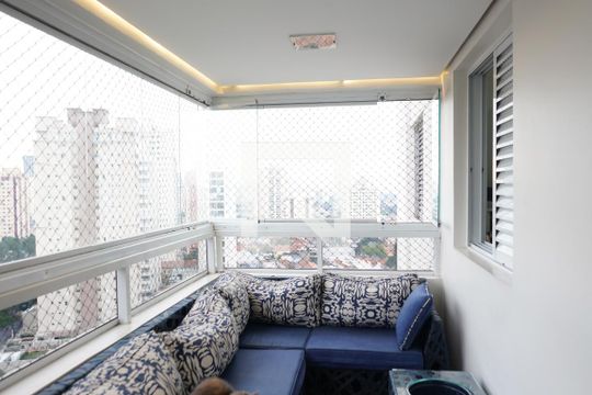 Varanda de apartamento à venda com 3 quartos, 74m² em Vila Bertioga, São Paulo