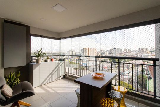 Varanda Gourmet de apartamento à venda com 2 quartos, 57m² em Vila Camargos, Guarulhos