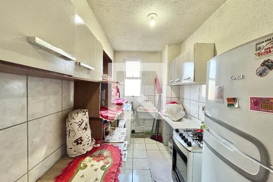 Cozinha de apartamento à venda com 2 quartos, 45m² em Canudos, Novo Hamburgo