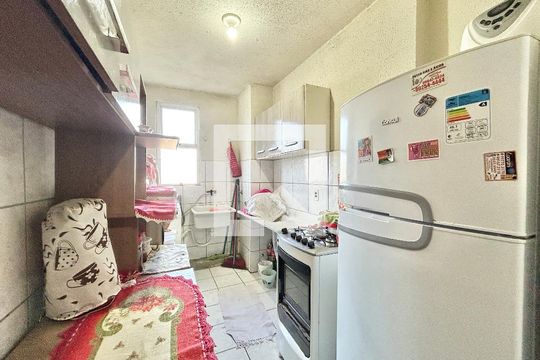 Cozinha de apartamento à venda com 2 quartos, 45m² em Canudos, Novo Hamburgo