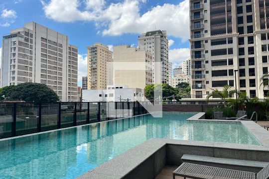 Área comum - Piscina de apartamento para alugar com 1 quarto, 41m² em Perdizes, São Paulo