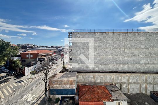 Sala - Sala de Jantar Varanda Vista de apartamento para alugar com 2 quartos, 45m² em Vila Palmares, Santo André