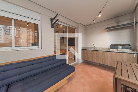 Varanda de apartamento para alugar com 1 quarto, 59m² em Brooklin, São Paulo
