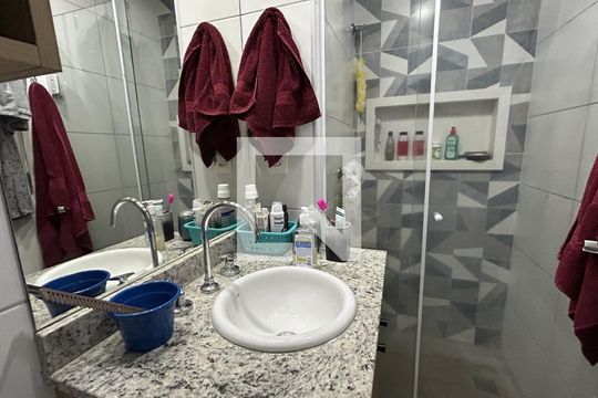Banheiro da Suíte de apartamento à venda com 3 quartos, 145m² em Cachambi, Rio de Janeiro