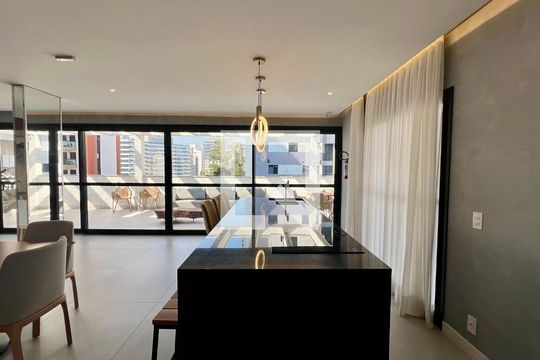 Área comum de kitnet/studio para alugar com 1 quarto, 30m² em Pinheiros, São Paulo