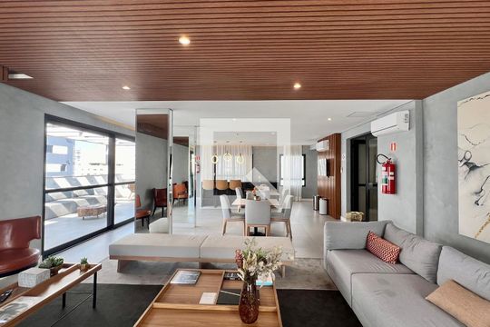 Área comum de kitnet/studio para alugar com 1 quarto, 30m² em Pinheiros, São Paulo