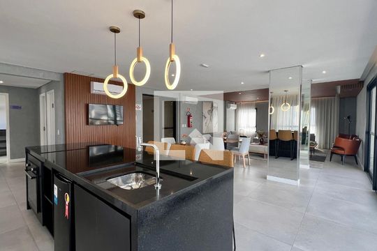 Área comum de kitnet/studio para alugar com 1 quarto, 30m² em Pinheiros, São Paulo