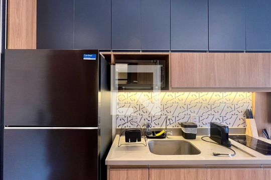 Cozinha de kitnet/studio para alugar com 1 quarto, 30m² em Pinheiros, São Paulo
