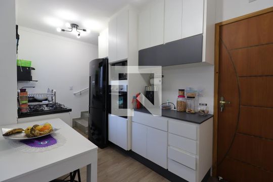 Cozinha de apartamento à venda com 2 quartos, 122m² em Santa Maria, Santo André