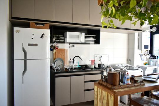 Cozinha de apartamento para alugar com 1 quarto, 47m² em Planalto Paulista, São Paulo