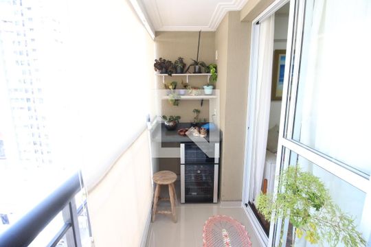 Varanda da Sala de apartamento à venda com 2 quartos, 53m² em Vila Yara, Osasco