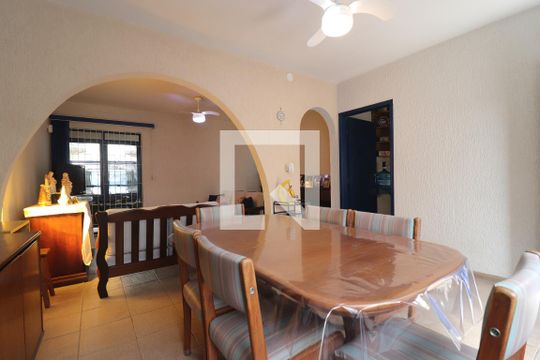 Sala de Jantar de casa à venda com 3 quartos, 140m² em Vila Valparaíso, Santo André