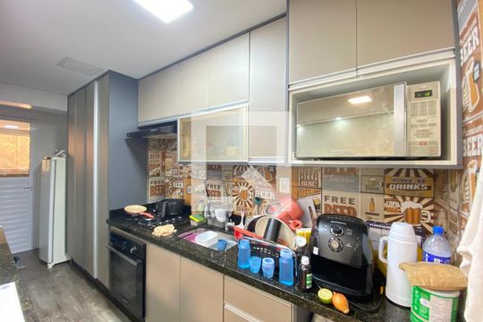 Cozinha de apartamento à venda com 2 quartos, 86m² em Vila Bremen, Guarulhos