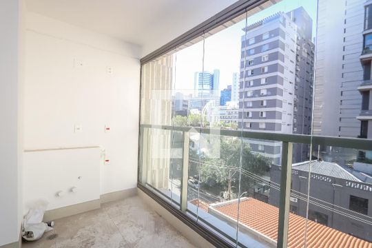 Varanda de apartamento à venda com 1 quarto, 25m² em Jardim Paulista, São Paulo