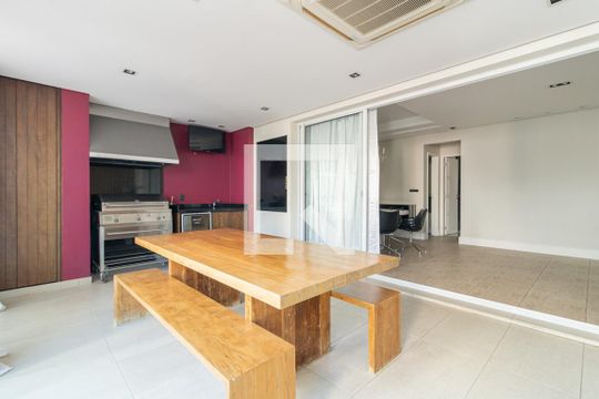 Varanda Sala de Jantar de apartamento para alugar com 2 quartos, 168m² em Vila Nova Conceição, São Paulo