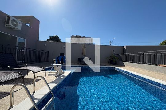 Área comum - Piscina de apartamento para alugar com 2 quartos, 50m² em Jardim Anhanguera, Ribeirão Preto