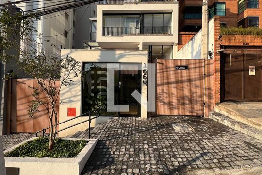 Fachada de apartamento à venda com 1 quarto, 60m² em Pinheiros, São Paulo