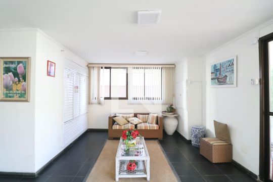 Hall de entrada de apartamento para alugar com 2 quartos, 60m² em Jardim A. Maria, Guarujá