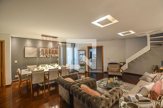 Sala de apartamento à venda com 4 quartos, 412m² em Baeta Neves, São Bernardo do Campo