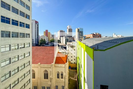Vista da Varanda do Studio de kitnet/studio para alugar com 1 quarto, 28m² em Liberdade, São Paulo