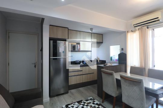 Sala/Cozinha de apartamento para alugar com 2 quartos, 52m² em Fátima, Canoas