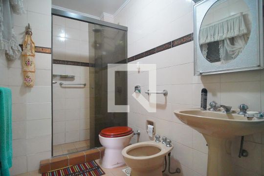 Banheiro da Suíte de apartamento à venda com 4 quartos, 100m² em Rio Branco, Novo Hamburgo