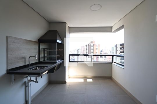Varanda gourmet de apartamento à venda com 3 quartos, 113m² em Vila Bastos, Santo André