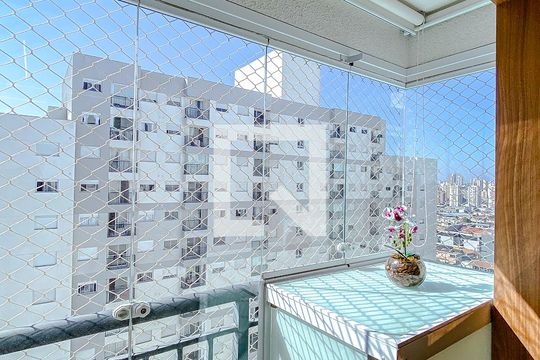 Varanda da Sala de apartamento à venda com 2 quartos, 38m² em Vila Invernada, São Paulo