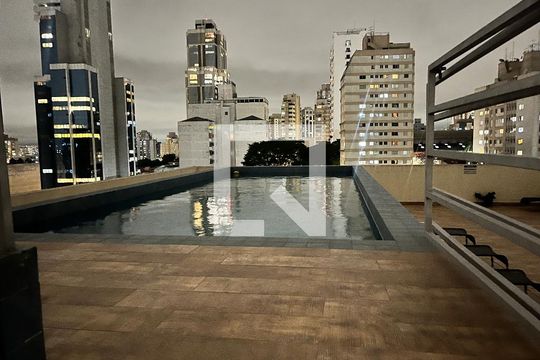 Área comum - Piscina de apartamento à venda com 1 quarto, 35m² em Santana, São Paulo