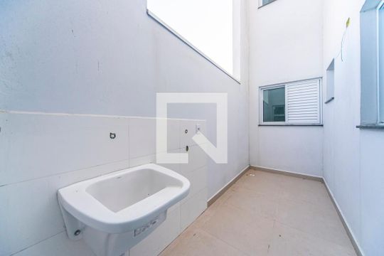 Área de Serviço de apartamento à venda com 2 quartos, 49m² em Vila Eldizia, Santo André