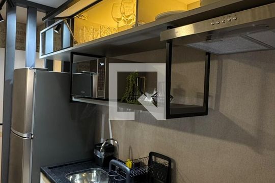 Cozinha de kitnet/studio à venda com 1 quarto, 27m² em Perdizes, São Paulo