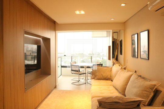 Sala de apartamento à venda com 2 quartos, 69m² em Jardim das Perdizes, São Paulo