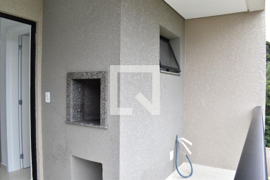 Varanda com Churrasqueira de kitnet/studio para alugar com 1 quarto, 30m² em Centro, São José dos Pinhais