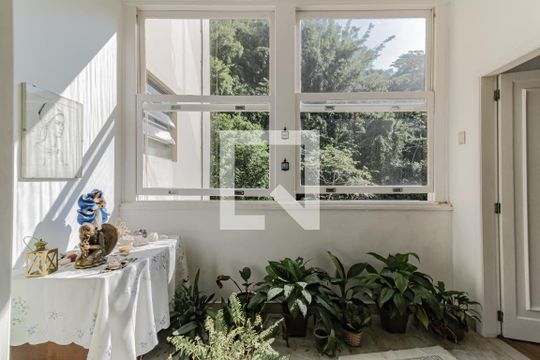 Jardim da Sala de Jantar de apartamento à venda com 3 quartos, 206m² em Copacabana, Rio de Janeiro