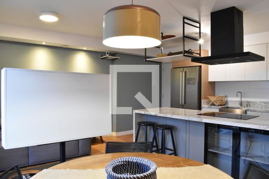 Sala de apartamento à venda com 2 quartos, 66m² em Centro, Curitiba