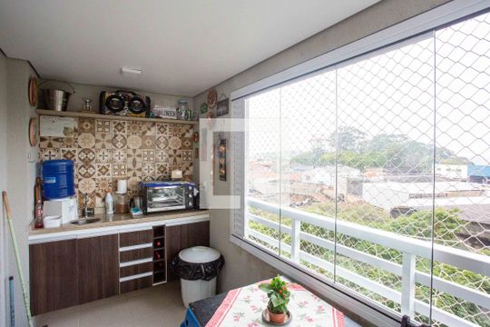 Varanda da Sala de apartamento à venda com 2 quartos, 65m² em Centro, Diadema